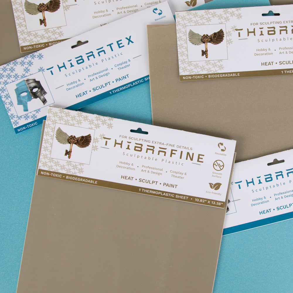 Thibra Fine - Biodegradable Thermoplastic Sheet (1/8 Sheet - 13.4